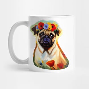 Florence the Flower Pug Mug